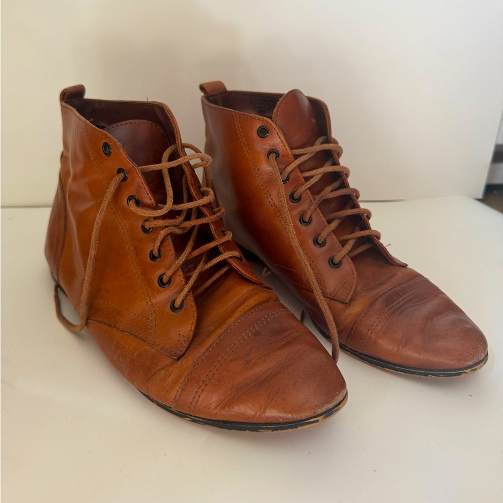 Brown CA_CO vintage leather boots